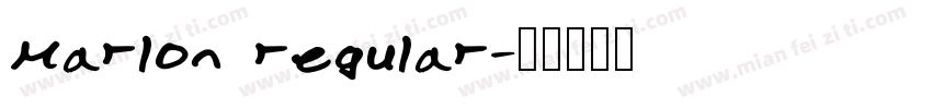 marlon regular字体转换